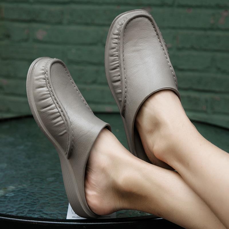 Îmbrăcăminte de interior și exterior Modă de casă pentru bărbați Papuci de casă cu talpă moale Mărime mare Papuci bărbați cu cap de sac ușor