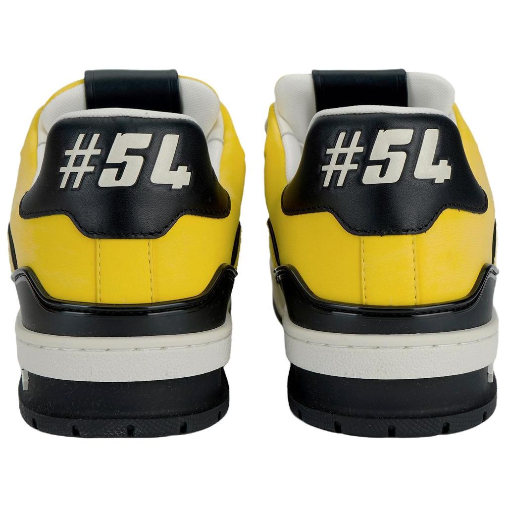 Louis Vuitton Trainer Low Top Skateboard Shoes Men's Yellow 1ADHVD