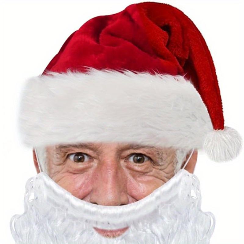 1pcs,Christmas Hat,Santa Claus Hat,Red Velvet,Thickened Christmas Hat,Suitable for New Year's Holiday Party,Christmas Decoration,Red