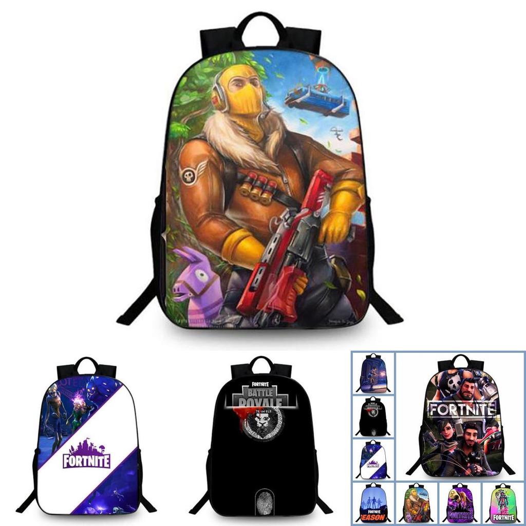 3d Fortnite Game Print Backpack Bookbag School Laptop Travel Bag Girl Boy