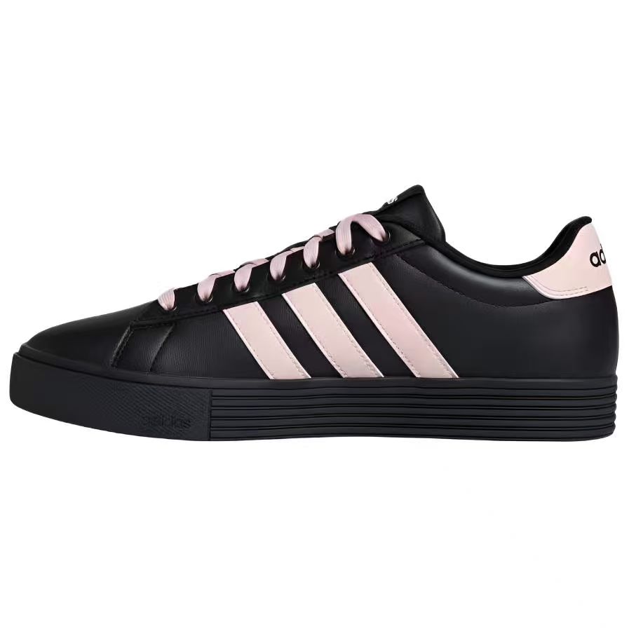 Adidas Daily4.0 Slip Resistant, Lightweight, And Breathable Low top Skateboard Shoes Unisex Black Pink KH8004(Team205--BOX)