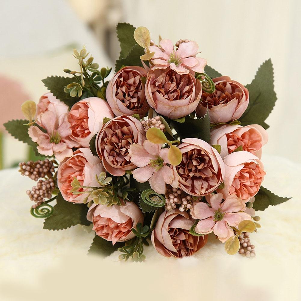 Office Decoration Rose Flower Rose Fake Flower High Quality