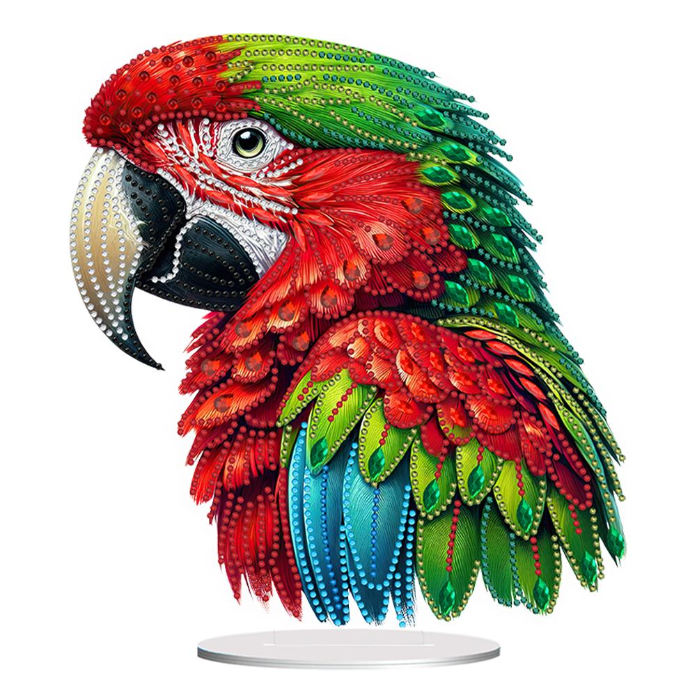 2D Flat Bird DIY Double-Sided 5D DIY Diamond Art Tabletop Decorations Diamond Painting Desktop Decorations for Home Office Decor