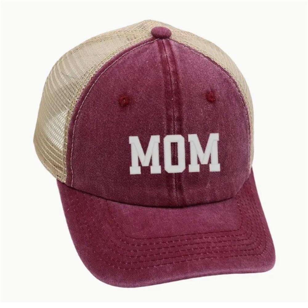 Visors DAD MOM Baseball Hats Mesh Net Sunscreen Hats Washed Distressed Faded Cap  for Man Women
