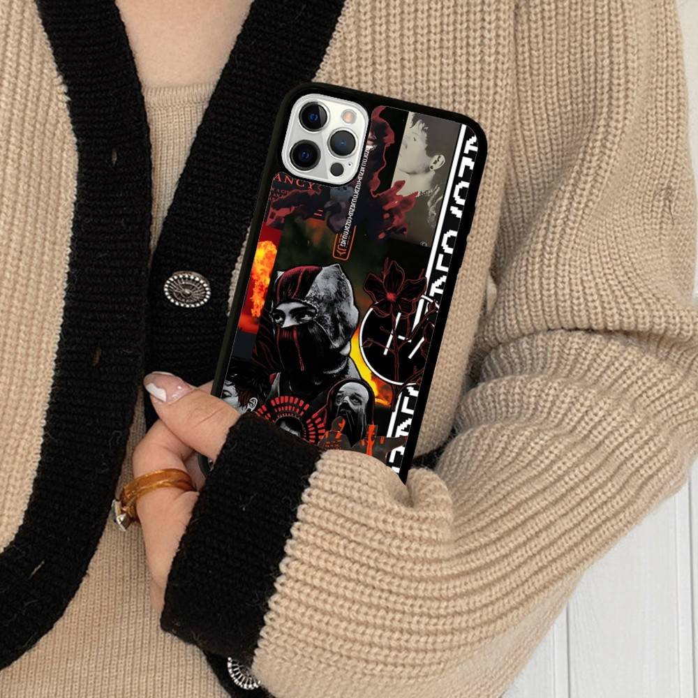 T-Twenty One Pilots Phone Case For IPhone 17 16 Pro Max 11 12 13 14 15 Hard PC+TPU Bracket Back Cover
