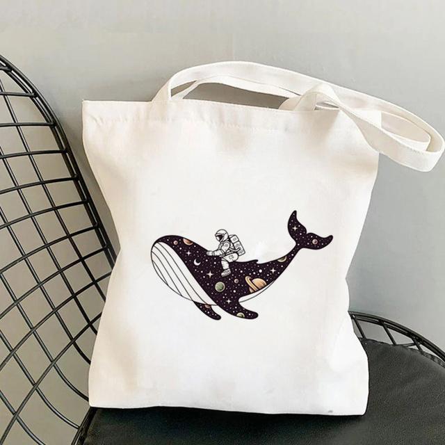 Shopper Sloth Hanging from Branches Printed Tote Bag Women Harajuku Shopper Handbag Girl Shoulder Shopping Bag Lady Canvas Bag
