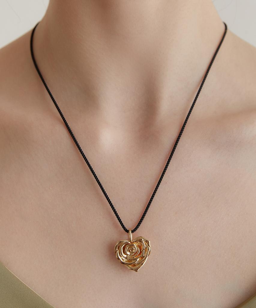 Tatiana Rose Flower Heart String Necklace Nz2122