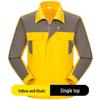 Men's Flame-Retardant Autumn/Winter Welding Workwear Set - Durable, Dirt-Resistant, Anti-Scald, Long-Sleeve Cotton Clothing for Auto Repair.