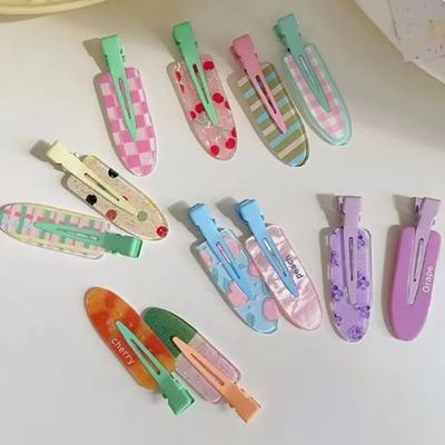 Creative Seamless Hair Clips Women's Heart-shaped Bangle Hair Accessories Versatile Summer Hairpin for Cute Bangs Loose