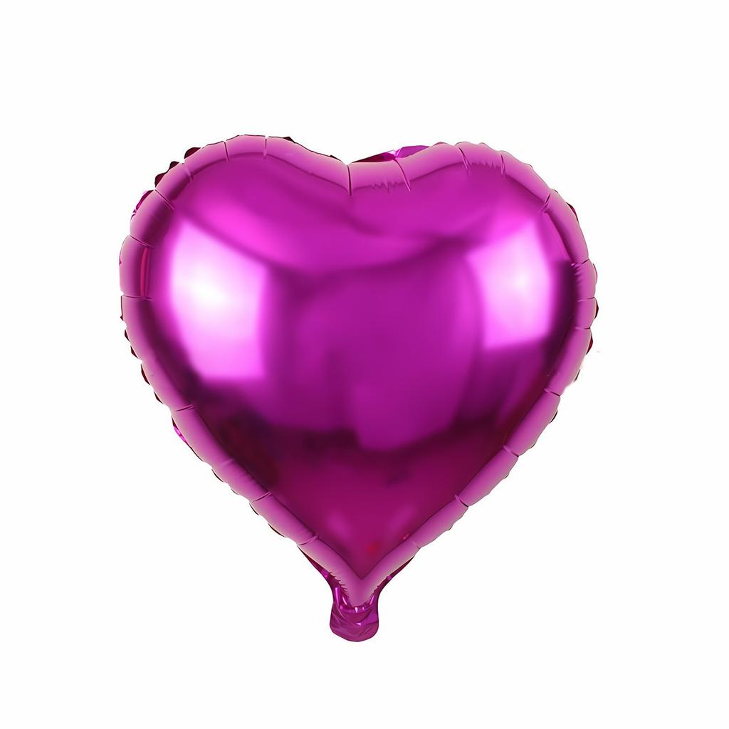 Individuelle Hochzeitsdekoration 18 Zoll Folienballon Helium Geburtstagsparty Aluminiumfolie Einfarbiger Herzförmiger Ballon