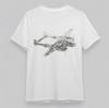Twin-Engine Aircraft Art Tee; Oversized Cotton Shirt; Men’s Classic Graphic T-Sh Unisex T-Shirt