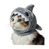 Spot GoodsLittle Red Book Same Style Pet Cat Shark Head Hat Winter Warm Plush Kitten Hat Headwear