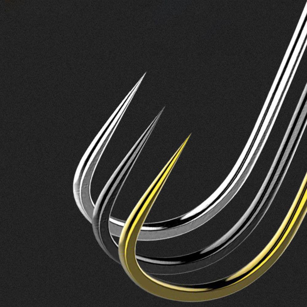 500 buc Articole de pescuit Negru Echipament de pescuit Nou Kanto Cârlig de pescuit Fără contraac Oțel Carbon Înalt