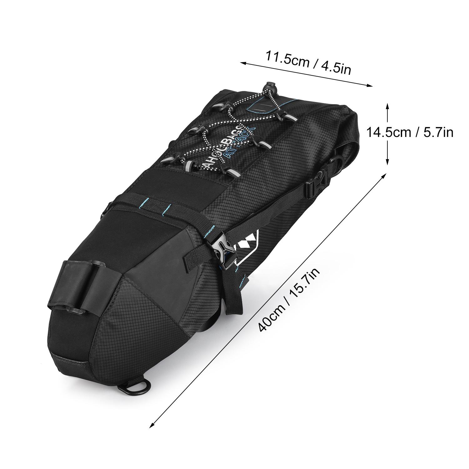 

Waterproof Bike Bag Bicycle Saddle Bag Pannier Cycle MTB Mountain Road Bike Tail Seat Bag Adjustable 3L 10L