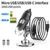 Microscopio digitale 1600X 3in 1 con fotocamera Microscopio elettronico portatile per saldatura Lente di ingrandimento a LED Lente di ingrandimento con carica USB di tipo C
