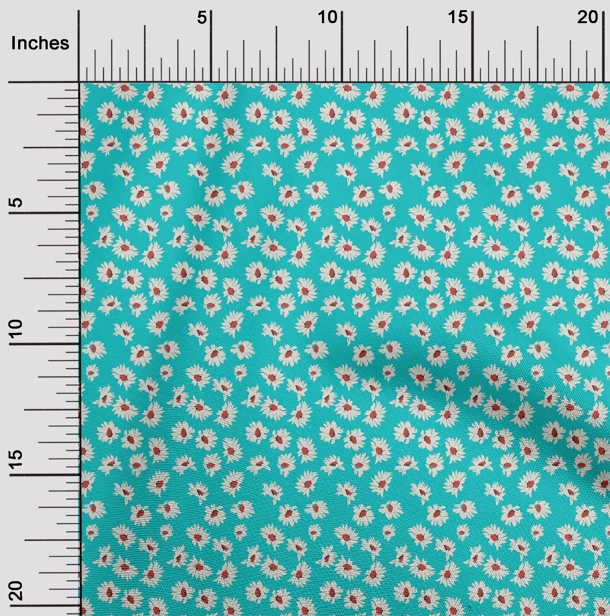

oneOone Cotton Flex Dark Peach Fabric Artistic Flower Craft Projects Decor Fabric Printed By The Yard 40 Inch 42 Inch Wide - Viscose Chiffon бірюзовий колір синій