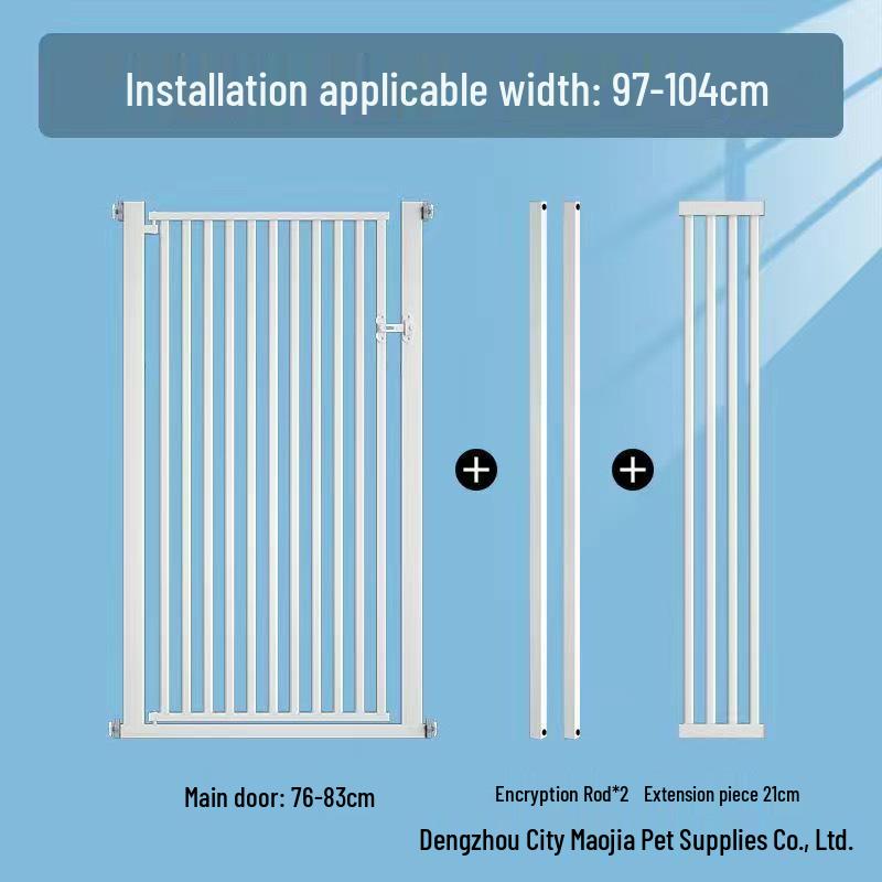 Large No-Drill Pet Gate: Dog Isolation, Cat Guardrail, and Anti-Cat Barrier