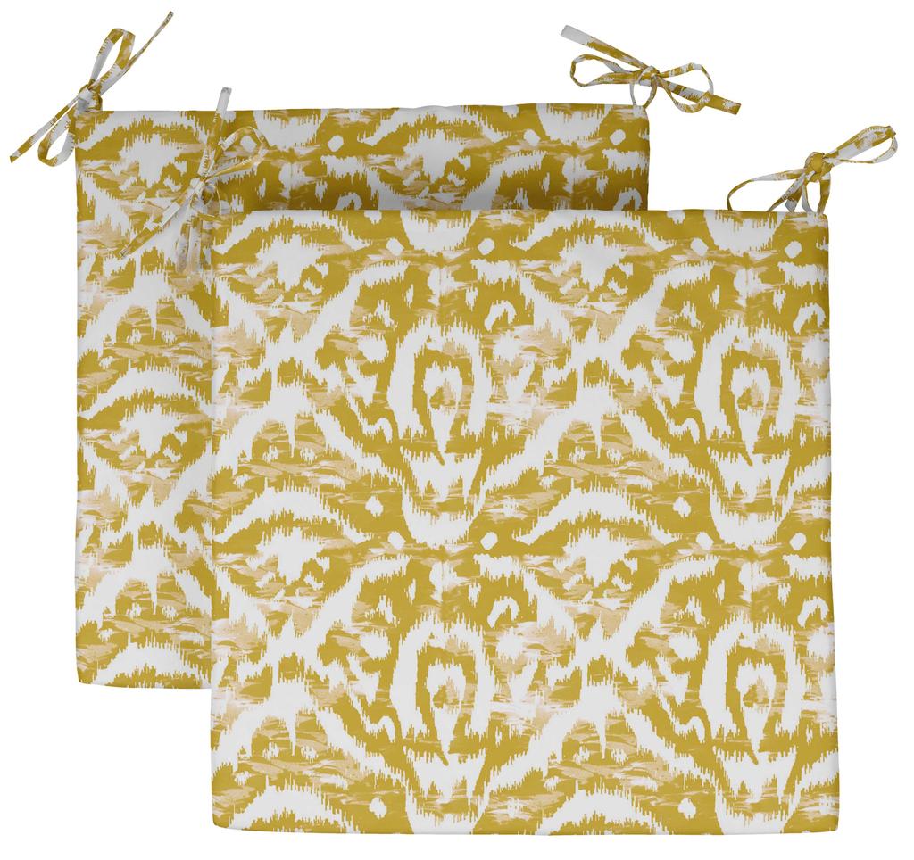 Vargottam Bedruckte Indoor Outdoor Stuhlkissen Rutschfest Esszimmerstuhl Kissen Quadratisch Geformt Esszimmerstuhl Kissen Mit Bindebändern