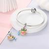 Original Charmscopper Watering Pot Tulip Flower Pendants Fit Charms Platabracelets For Women Jewelry Making Fine Gifts