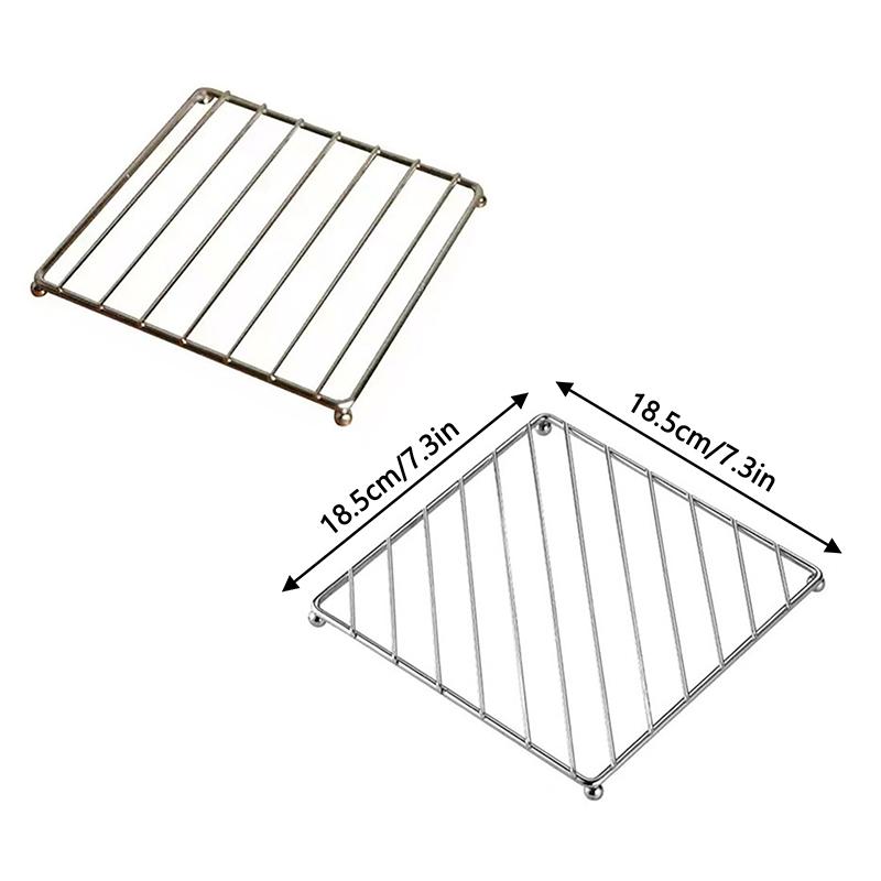 Household Square Placemat Pan Pot Mat Holder Stand  Placemats Cookware Mats Drink Coasters Kitchen Tools Placemat