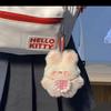 Plush Bunny Bib Pendant Toy Bag Accessory