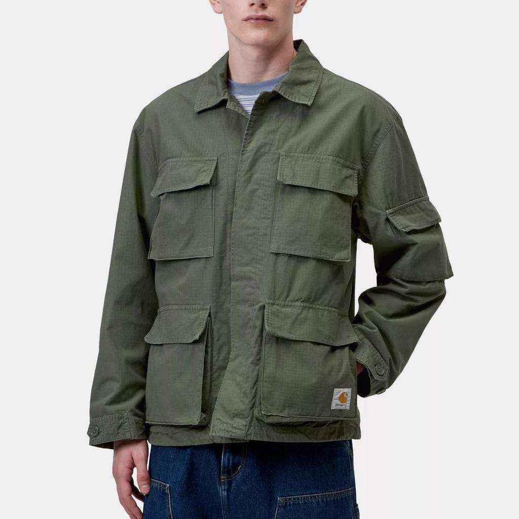 Carhartt WIP SS26 Mandelson Jacket Casual Flap Pocket Button Closure Long Sleeve Jacket Unisex Jacket I036803-11-GD