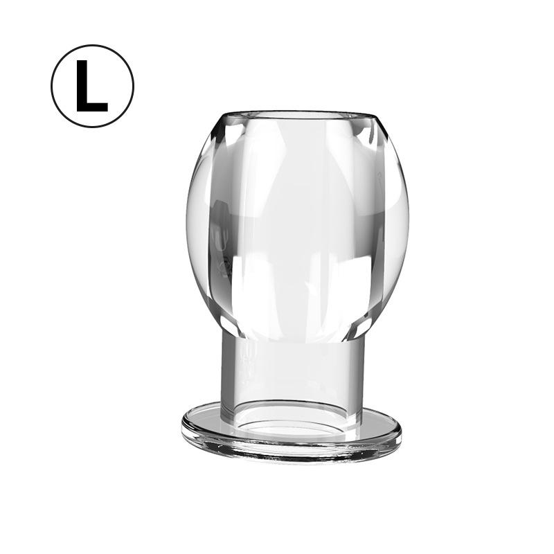 Leak-Proof Transparent Anal Beads with Stopper, Outdoor Use, Hollow Design for Safe Play.