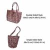 Double-sided Use Korean Leopard Shopping Bag Leopard Print Storage Shoulder Bag  Girl