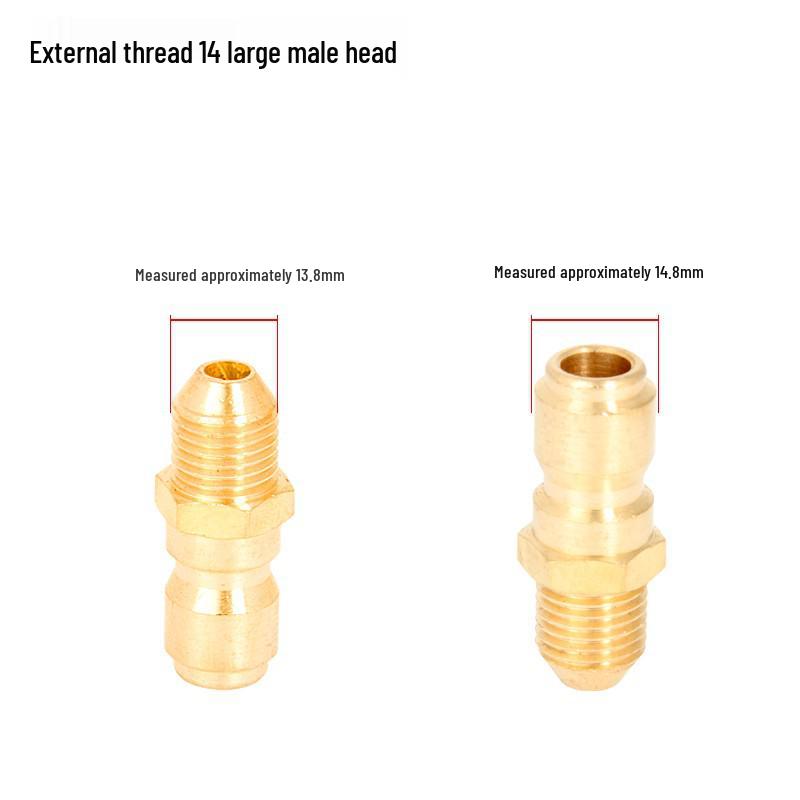 High-Pressure Water Gun Quick Connector for Car Washer, Pipe Cleaning Machine, Copper Accessories