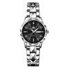 Rhombus Ladies Dual Calendar Waterproof Luminous Wristwatch with Solid Strap - Fashionable Gift for Women