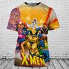 T-shirt da uomo alla moda 3D con stampa di personaggio dei cartoni animati popolare, estiva, a maniche corte, larga e accattivante