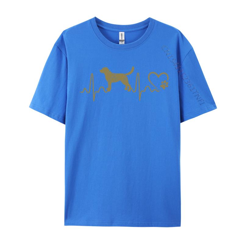 Labrador Retriever Heartbeat Dog Lover Paw Print Ekg Pulse Discount Student T Shirts T Shirt Printed Tops Tees Top Quality