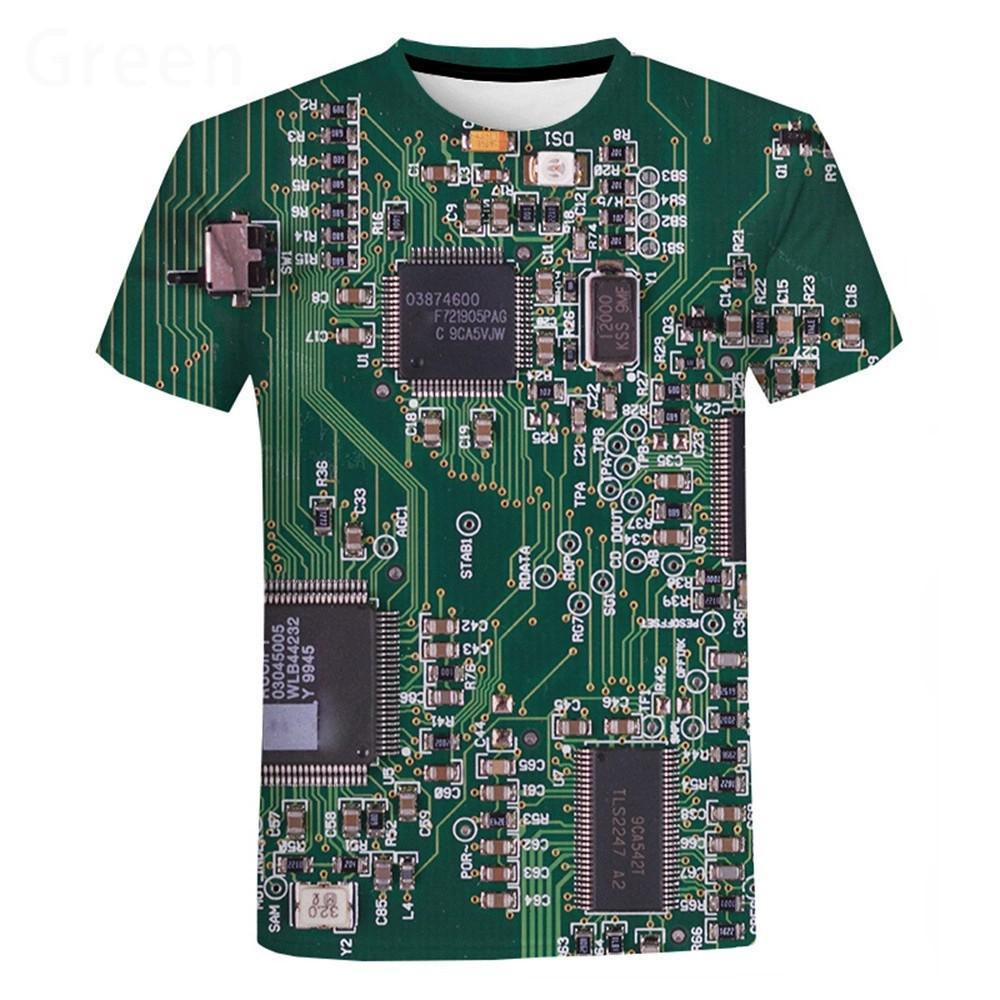Fashion Digital Printed Men's Short Sleeve Casual Top Soft T-Shirts Men’s