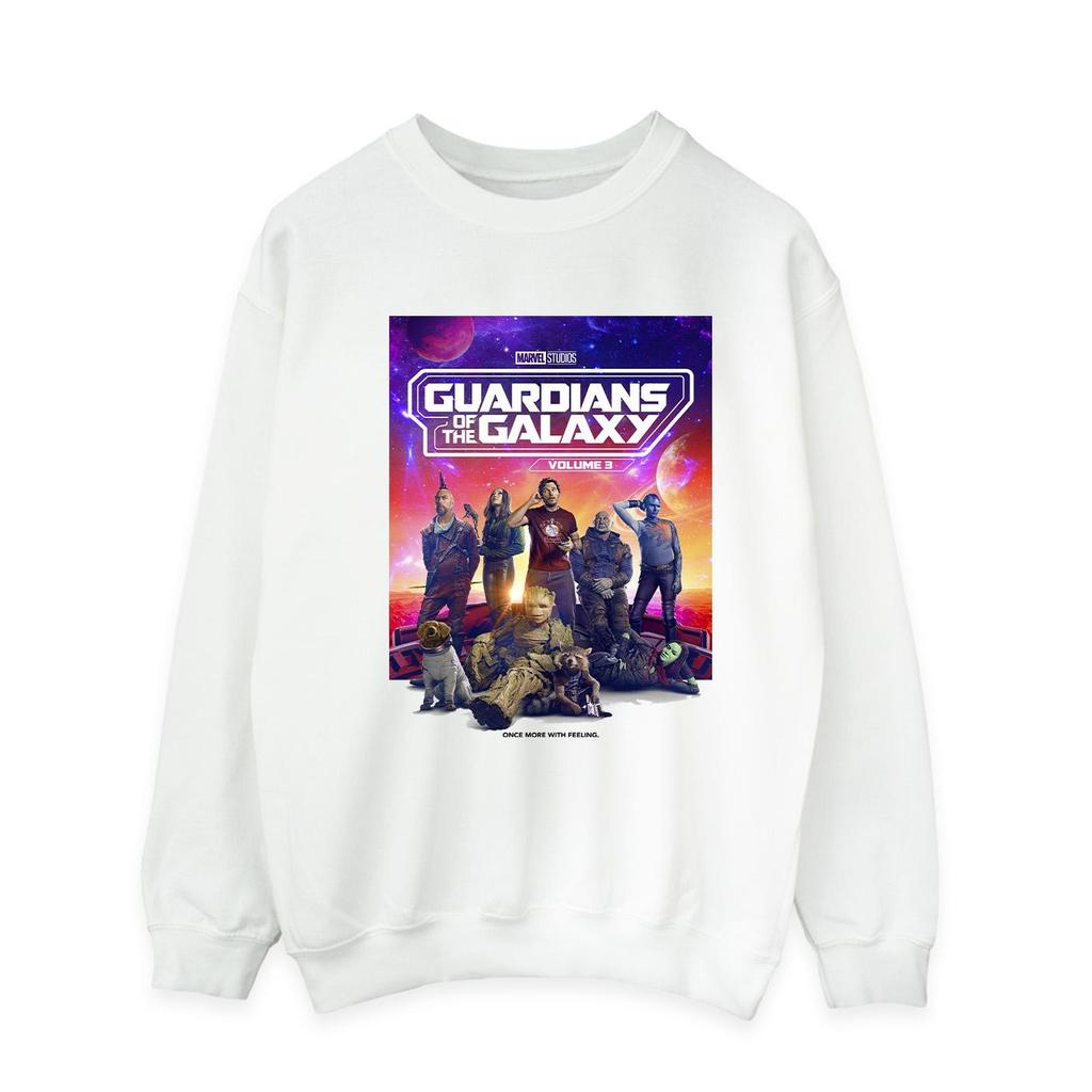 Guardians Of The Galaxy Band 3 Herren Filmplakat Sweatshirt