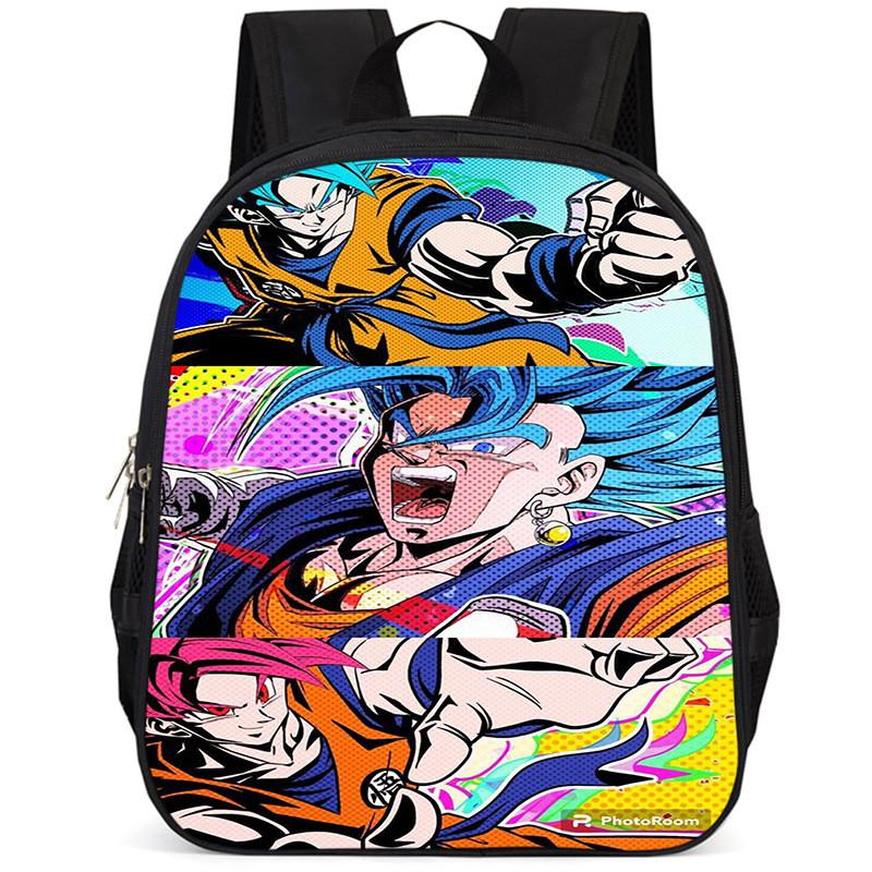 Durable Oxford Cloth Dragon Ball Backpack For Boys And Girls 15-inch Capacity