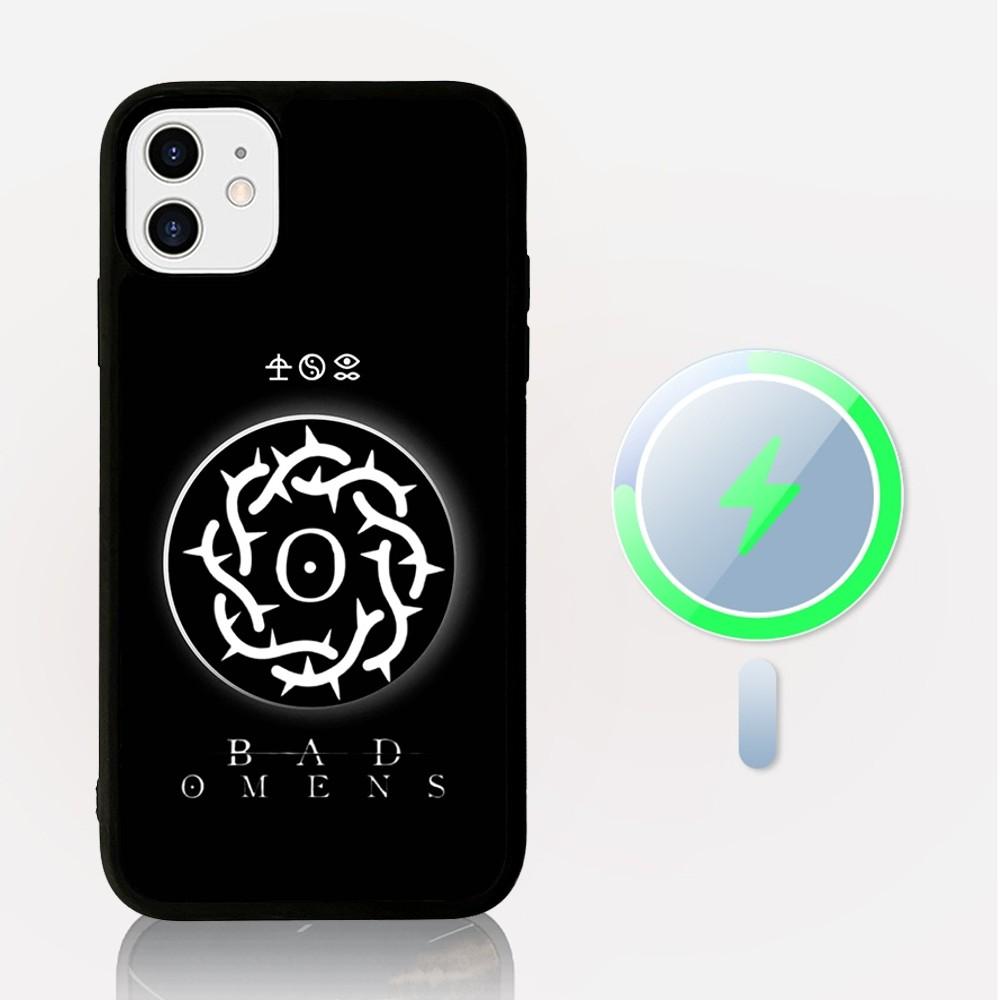 Bad Omens Music Band Phone Case Magesafe Magnetic Wireless Charge Case For iPhone 16 11 12 13 14 15 Pro Max Plus Mini