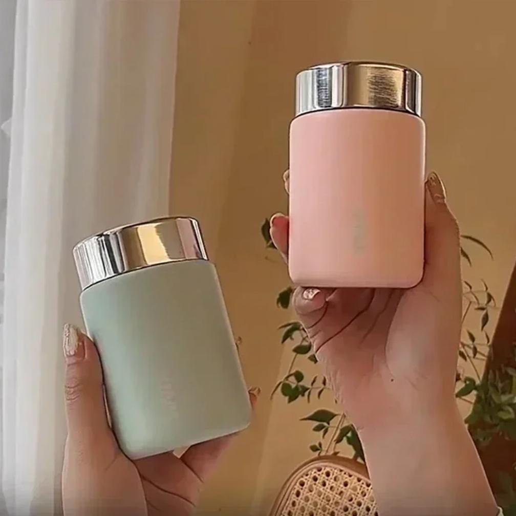 Mini thermos da 230 ml in acciaio inossidabile 316, portatile, tascabile, per caffè e tè, termico, per l'acqua.