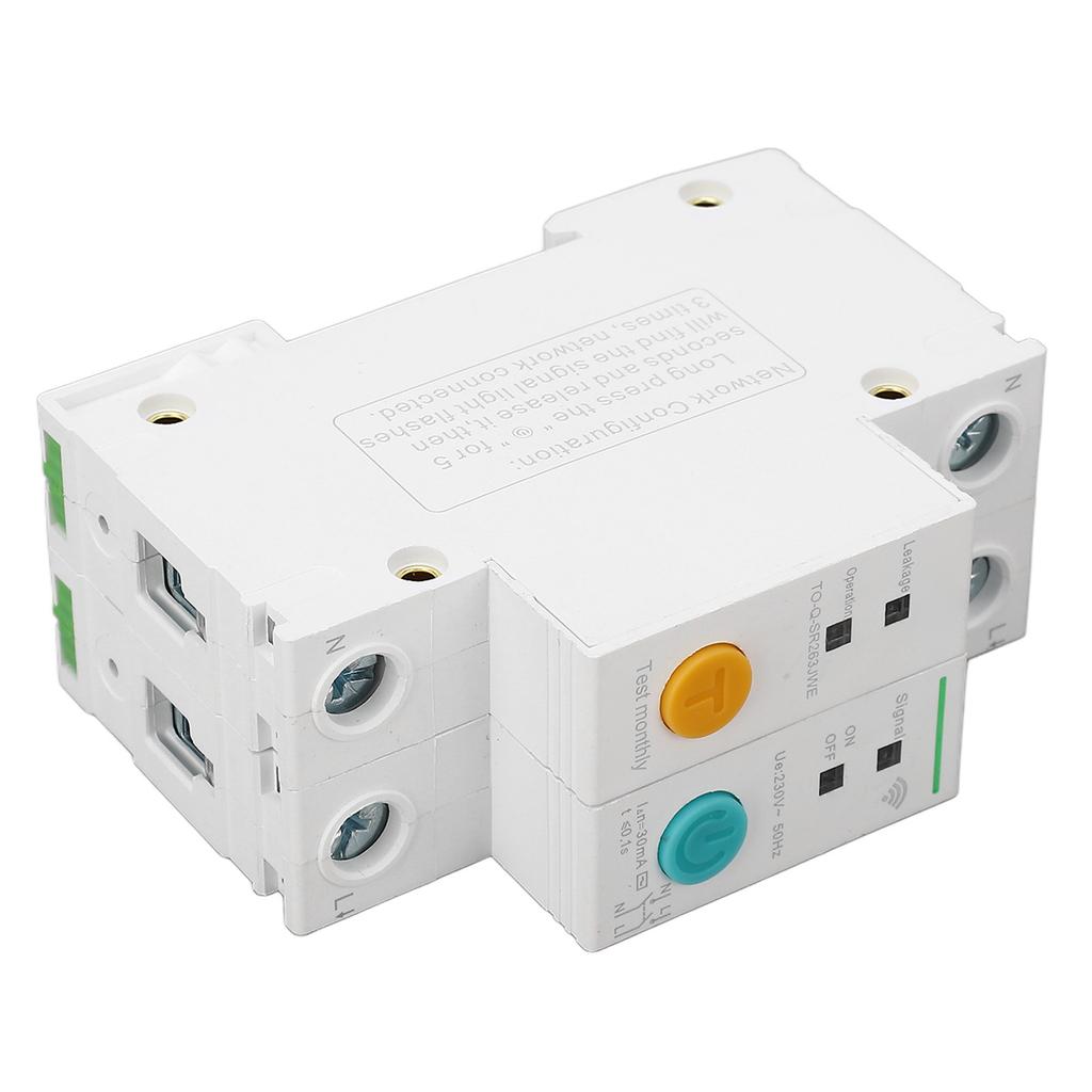 2P Miniature Circuit Breaker Smart WIFI Remote Control Breaker with 30mA Leakage Protection 230V 16A