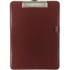 Trade Quest Clipboard Faux Leather Single (Chestnut Brown)