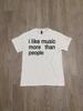 Music Lovers Tee, Streetwear Graphic T-Shirt, Unisex Cotton Tee, Y2K Designer Fashion, Trendy Bold Text Tee