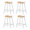 Benches Bar Stools Artiss 4X Bar Stools Wooden Chairs Oak