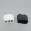 2-poliger Universal-US-zu-EU-Stecker USA zu Euro Europa Reise-Wand-AC-Netzladegerät-Steckdosenadapter-Konverter Rundsteckdose-Eingang