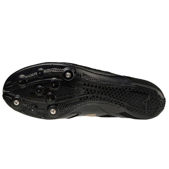 Mizuno Geo Silencer Fx Professional Chiodi da Pista Corta Nero Oro Unisex U1GA202109