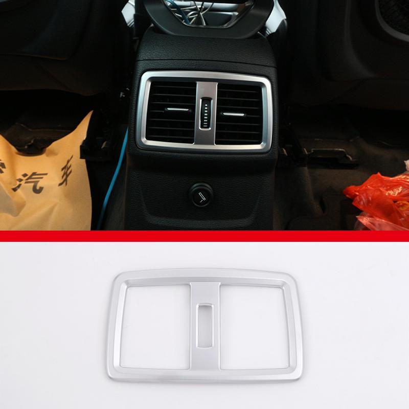 Für BMW X1 F48 X2 F47 2016-21 ABS Kohlefaser Auto Hintere Reihe Klimaanlage Luftauslass Rahmen Dekorativer Aufkleber Auto Zubehör