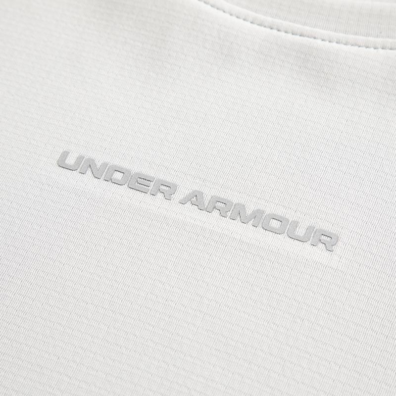 Under Armour Ultraviolet Protection Quick-Dry Lightweight Moisture-Wicking Crew Neck Short Sleeve T-Shirt Women Tops Deep-Sea-Blue 15225117-0108