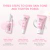 LAIKOU Sakura Blossom Hautpflege-Geschenkbox, leichte feuchtigkeitsspendende Anti-Aging-Creme, Augencreme, Gesichtscreme, 3-teiliges Set