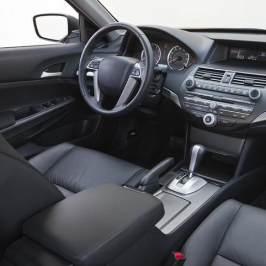 1x Black Console Lid Armrest Leather Cover For Honda Accord 2008-2012 Waterproof