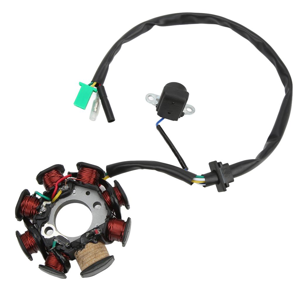 8 Pole 8 Coil Magneto Stator Ignition Generator for Chinese Scooters ATV Go Kart Moped 125cc 150cc 152QMI 157QMJ Engine