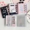 Cartoon Four Grid 4 Cuts Album Photo Card Collection Book For 40 Pcs 2X6 Inch Photo Strips Bookmark 20 Pcs 4X6 4R Photo Holder