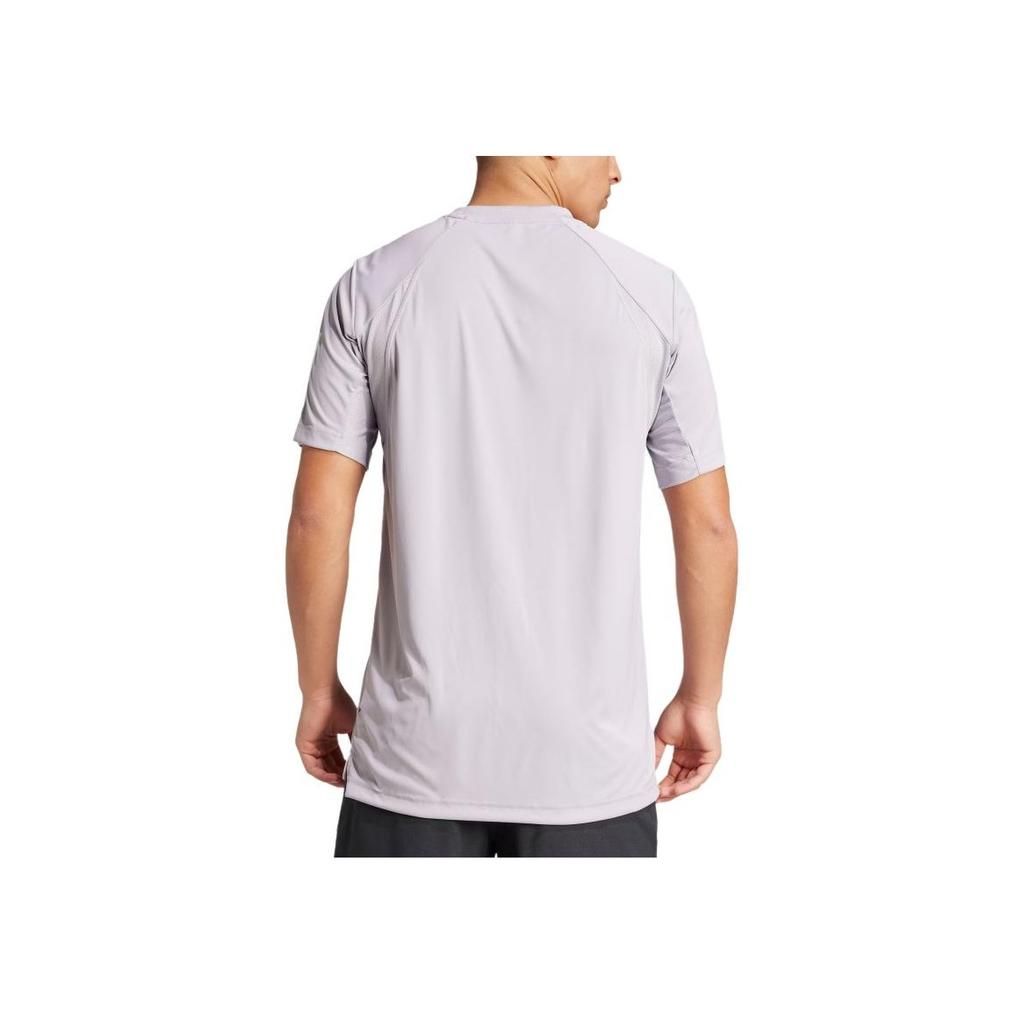 Adidas Tennis 3-Stripes SS25 Club Comfortable Short Sleeve T-Shirt Men Tops Honor-Grey JZ3490